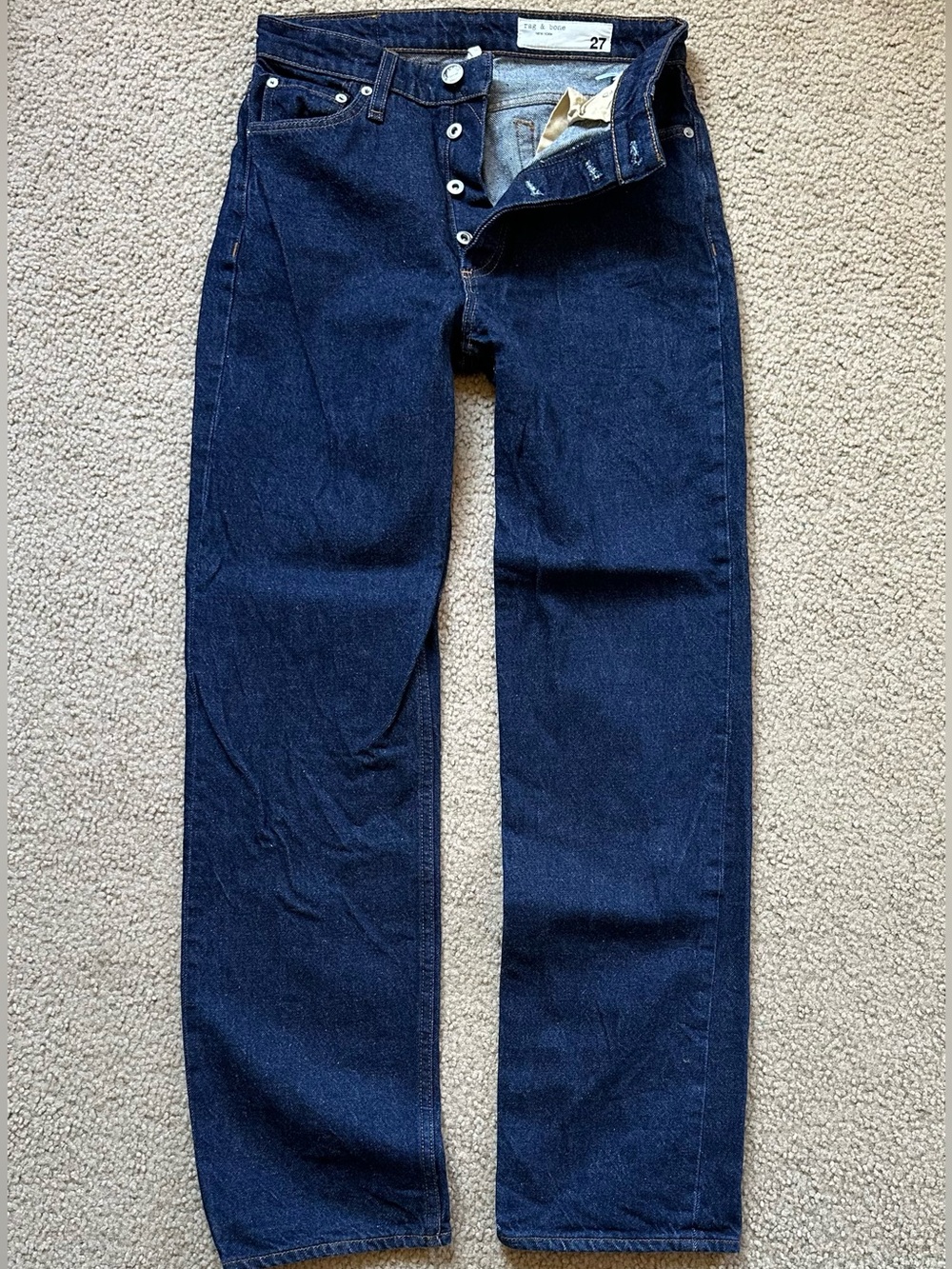 Rag and Bone Alex High Rise Straight Jeans - Picture 2 of 6